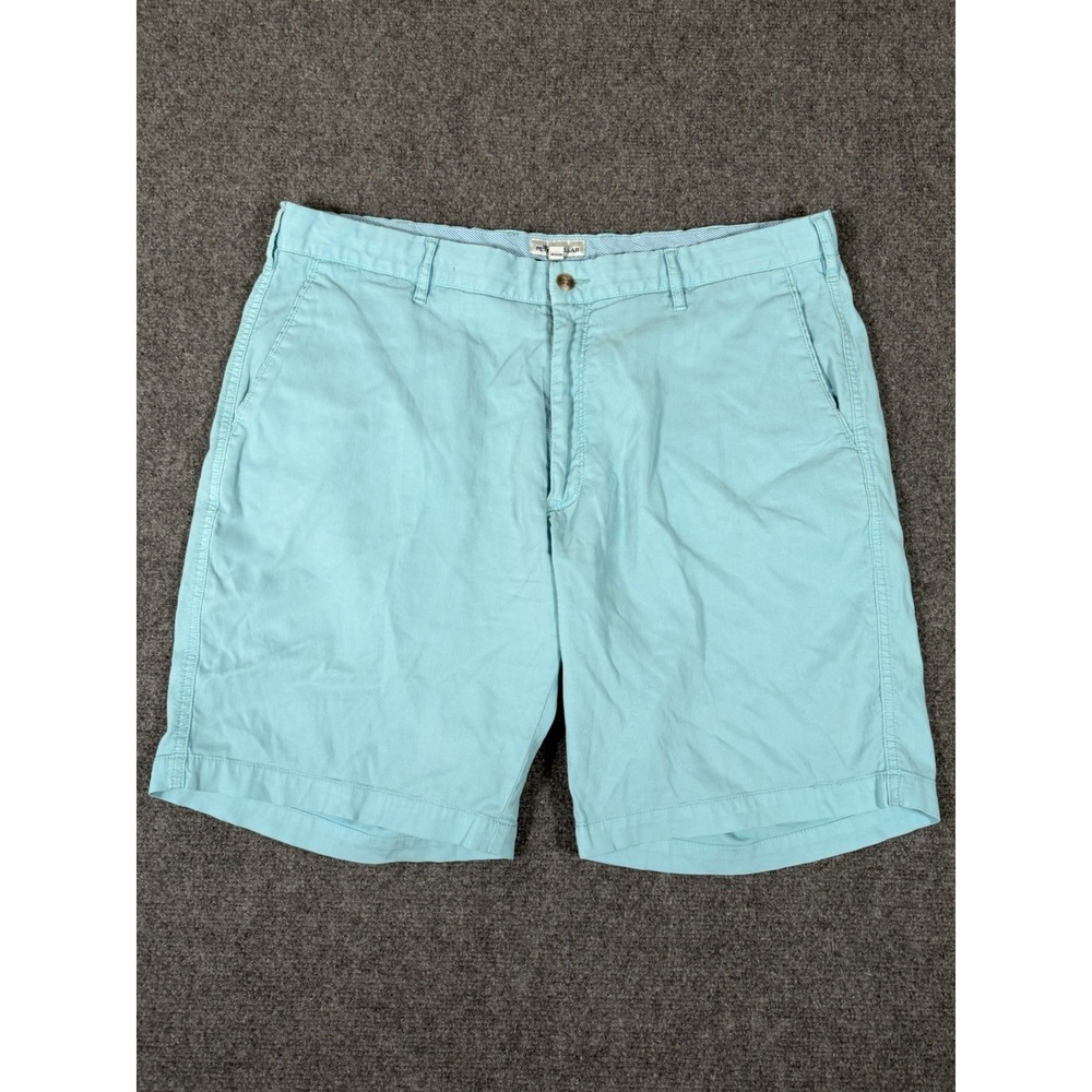 Peter Millar Crown Sport Mens Bedford Shorts Size 36 Chino Golf Casual Teal Blue